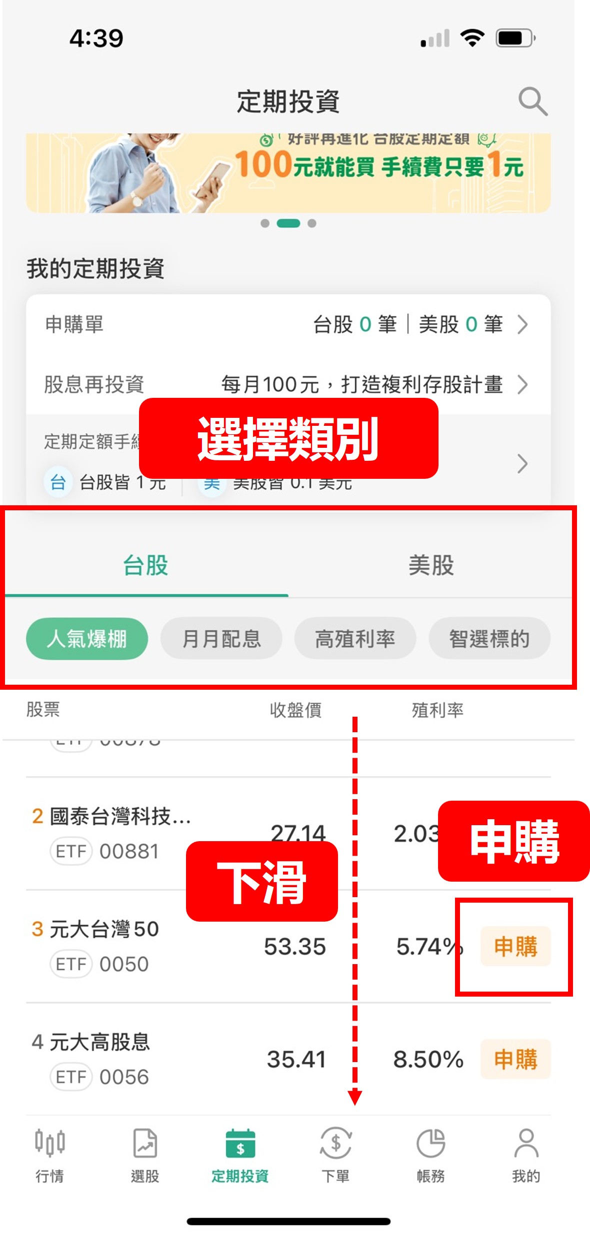 國泰定期定額